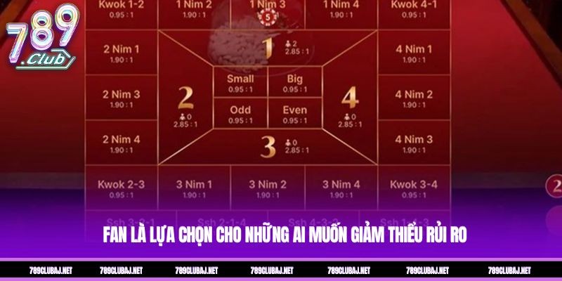 Fan là lựa chọn cho những ai muốn giảm thiểu rủi ro Fan là lựa chọn cho những ai muốn giảm thiểu rủi ro