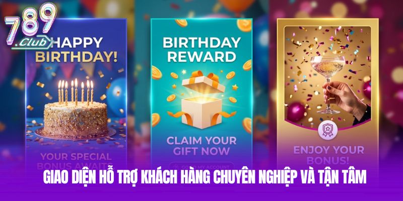 Giao diện hỗ trợ khách hàng chuyên nghiệp và tận tâm