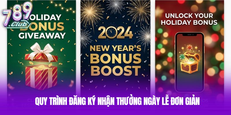 Quy trình đăng ký nhận thưởng ngày lễ đơn giản